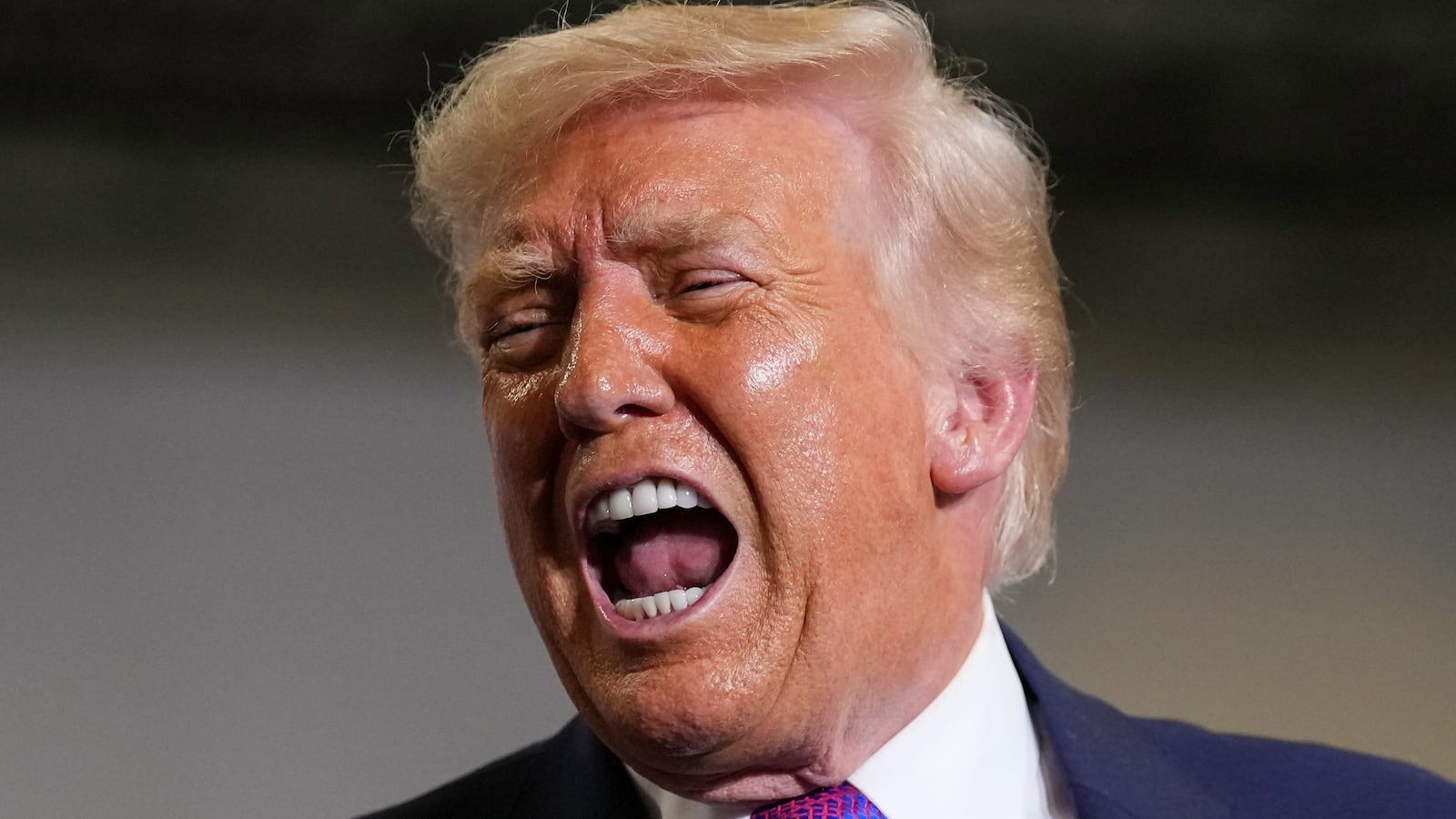 President Donald Trump prepares to leave after speaking during an event at Verst Logistics on March 11, 2026 in Hebron, Kentucky.