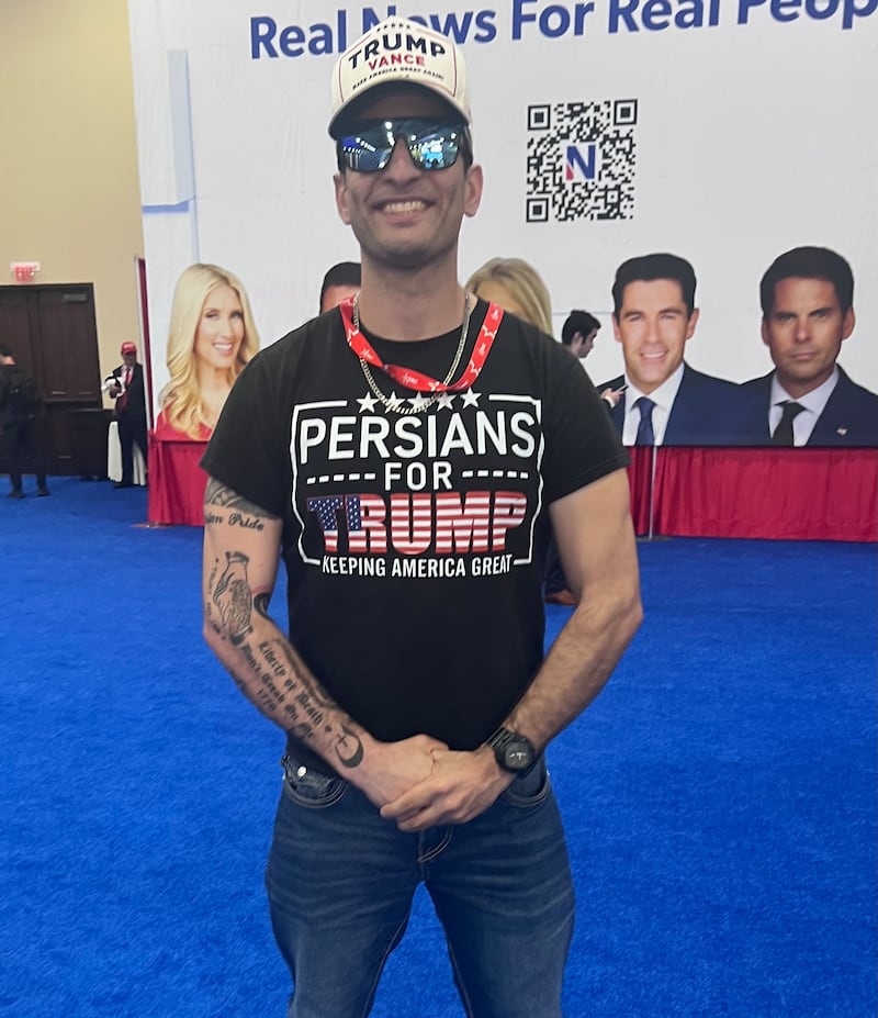 Nima Poursohi says he is grateful for what Trump is doing in Iran.