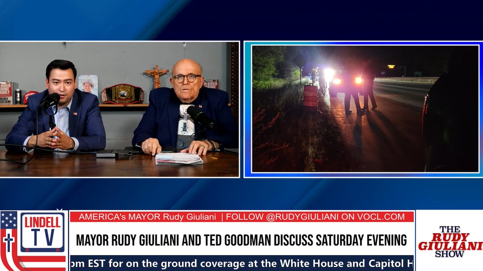 Rudy Giuliani and Ted Goodman