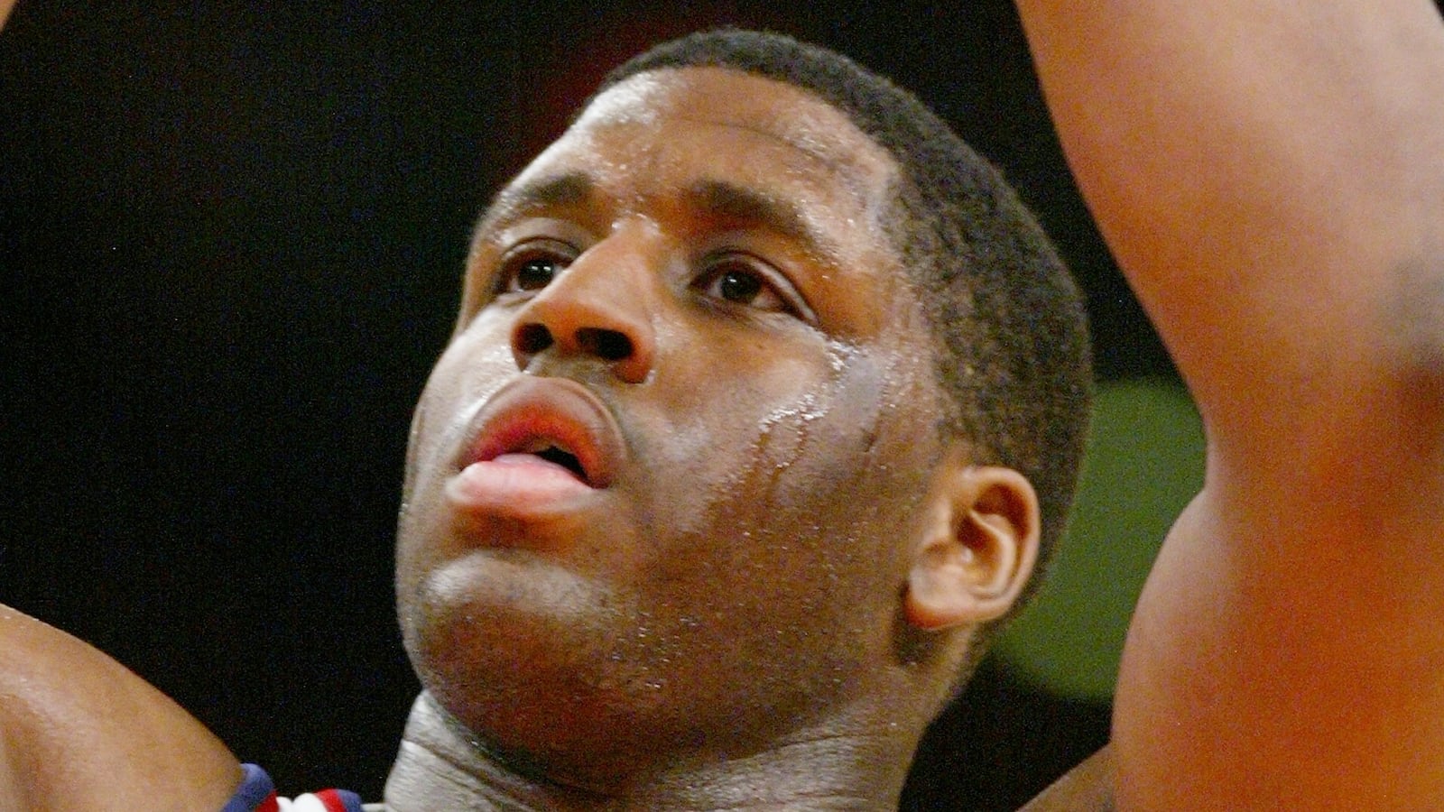 UNITED STATES - MARCH 06: New York Knicks' Michael Sweetney takes a foul shot during first half action against the Golden State Warriors at Madison Square Garden. The Knicks went on to win the game, 115-99. (Photo by Corey Sipkin/NY Daily News Archive via Getty Images)