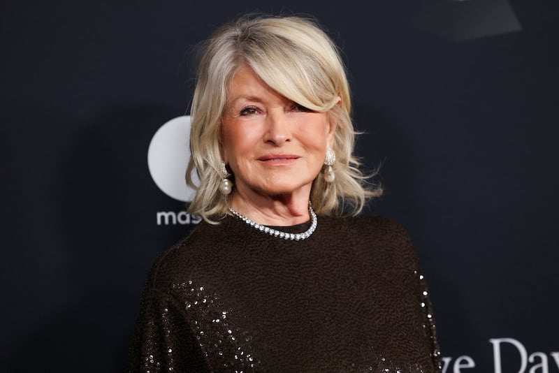 Martha Stewart attends the Clive Davis party, also referred to as the annual Pre-Grammy Gala, in Beverly Hills, California, U.S., January 31, 2026.