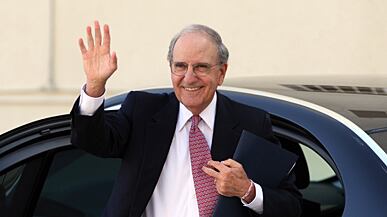 articles/2011/05/13/george-mitchell-resigns-what-envoys-awkward-exit-signals-for-mideast/stone-george-mitchell_180399_sfeqqz