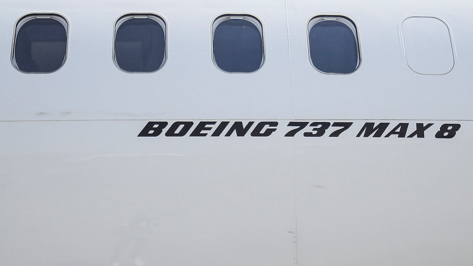 A Boeing 737 Max 8 plane.