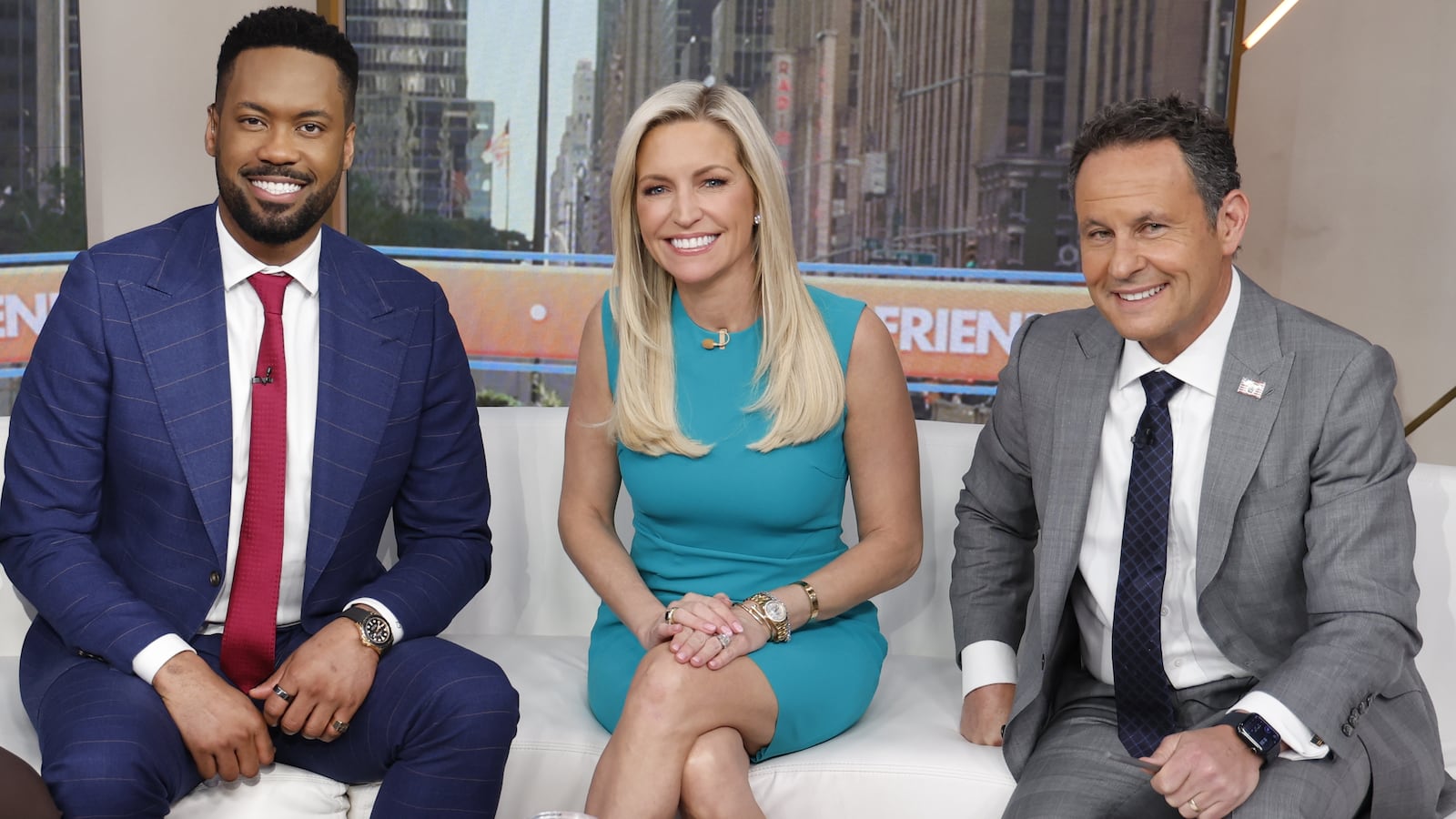 Fox anchors Lawrence Jones, Ainsley Earhardt and Brian Kilmeade.