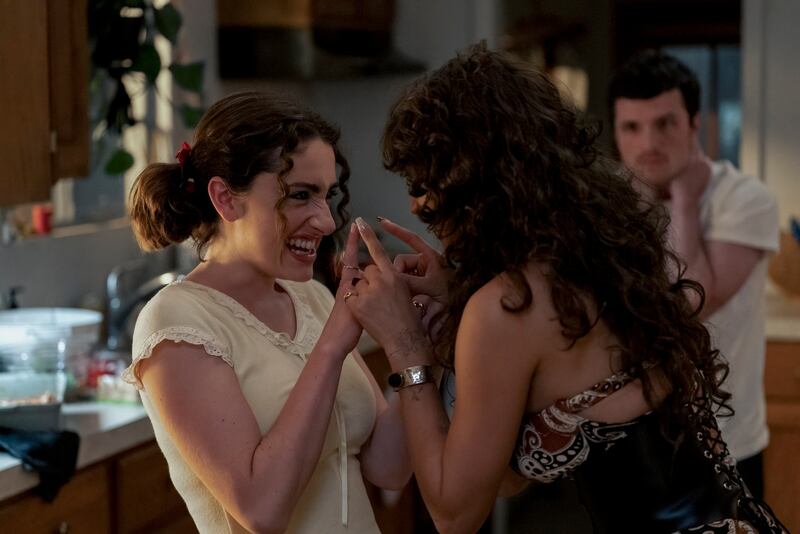 Rachel Sennott, Odessa A'zion, and Josh Hutcherson in 'I Love LA'