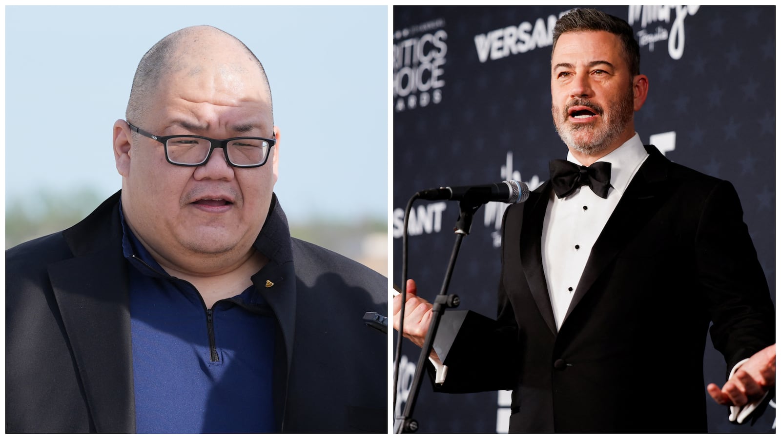 Steven Cheung and Jimmy Kimmel
