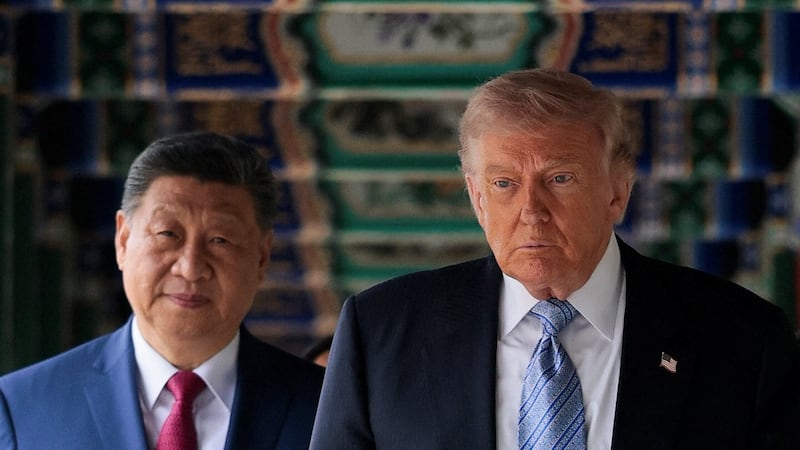 U.S. President Donald Trump participates in a friendship walk