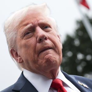 WASHINGTON, DC - SEPTEMBER 30: U.S. President Donald Trump speaks to the media as he departs the White House on September 30, 2025 in Washington, DC. President Trump is traveling to Marine Corps Base Quantico to deliver remarks to senior military leaders. (Photo by Win McNamee/Getty Images)