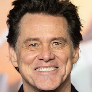 Carrey attends the "Sonic The Hedgehog 3" UK Premiere, smiles for a photo