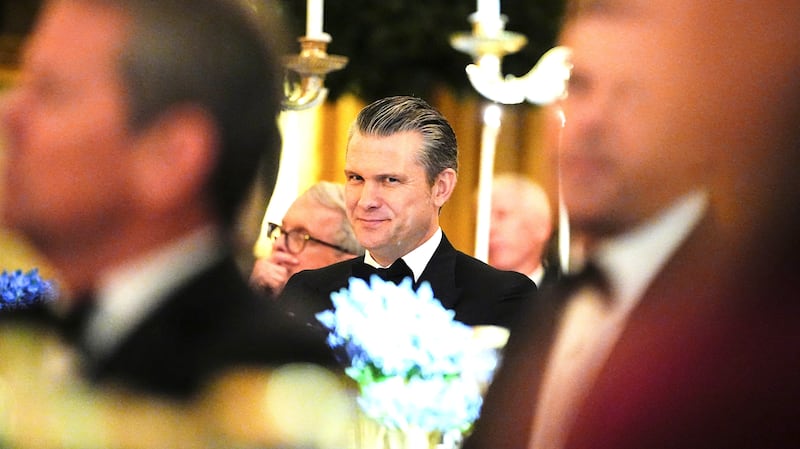 Pete Hegseth during a Governors Dinner at the White House in Washington, D.C., U.S., February 21, 2026.
