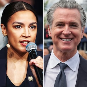 Alexandria Ocasio-Cortez, Gavin Newsom