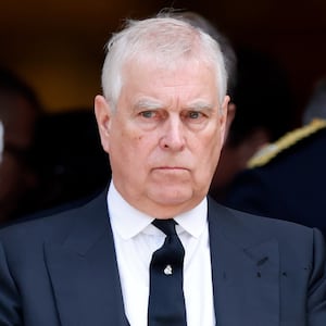 LONDON, UNITED KINGDOM - SEPTEMBER 16: (EMBARGOED FOR PUBLICATION IN UK NEWSPAPERS UNTIL 24 HOURS AFTER CREATE DATE AND TIME) Prince Andrew, Duke of York attends Katharine, Duchess of Kent's Requiem Mass service at Westminster Cathedral on September 16, 2025 in London, England. Katharine, Duchess of Kent was married to Prince Edward, Duke of Kent, a first cousin of Queen Elizabeth II. She died on September 4 at the age of 92 at Kensington Palace surrounded by her family. Having converted to Catholicism in 1994, her funeral takes place at Westminster Cathedral and is the first Catholic funeral to be held for a member of the royal family in modern British history. Her Royal Highness will be laid to rest at the Royal Burial Ground at Frogmore, Windsor.