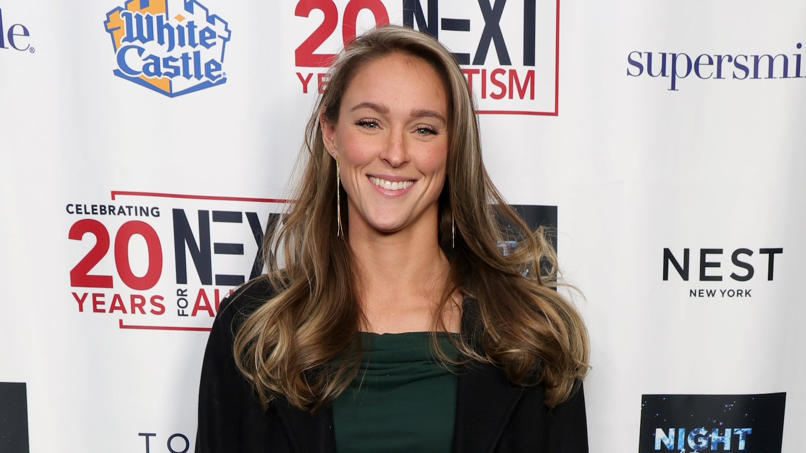 Kylie Kelce attends 2023 Night of Too Many Stars benefiting NEXT for AUTISM at Beacon Theatre on December 11, 2023 in New York City