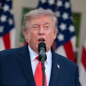 U.S. President Donald Trump speaks as he hosts a dinner with farmers in the Rose Garden of the White House in Washington, D.C., U.S., June 25, 2026.