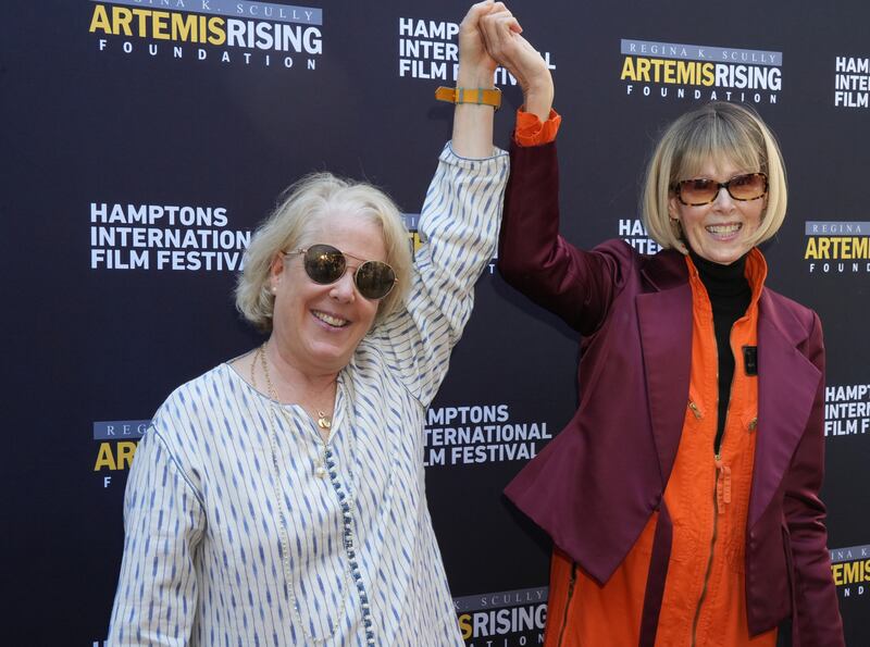 EAST HAMPTON, NEW YORK - OCTOBER 4: Robbie Kaplan and E. Jean Carroll attend a screening of "Ask E. Jean" at the 33rd Annual Hamptons International Film Festival on October 4, 2025 in East Hampton, New York. (Photo by Sonia Moskowitz/Getty Images)