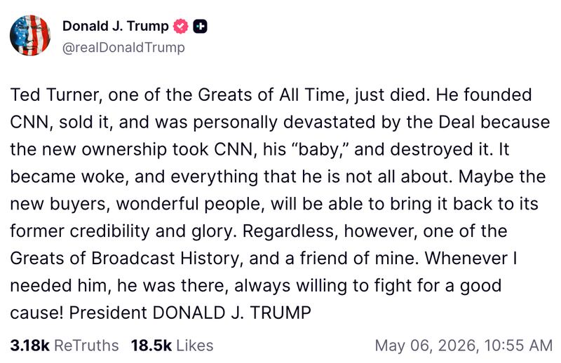 Donald Trump on Truth Social