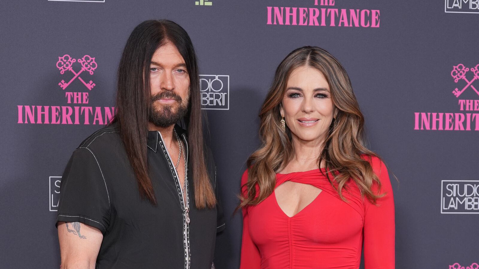 Billy Ray Cyrus and Elizabeth Hurley attending the premiere at The Ned in London, for The Inheritance, Channel 4's new show in which 13 strangers are summoned to a grand stately home. They are there to compete for part of the fortune left in the will of The Deceased, a glamorous benefactor played by Hurley. Picture date: Wednesday August 6, 2025.