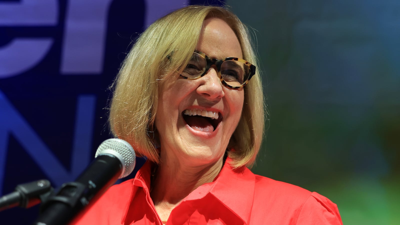 Miami Mayor-elect Eileen Higgins speaks to supporters as she celebrates her victory at her election night party held at the Miami Women's Club on December 09, 2025 in Miami, Florida.