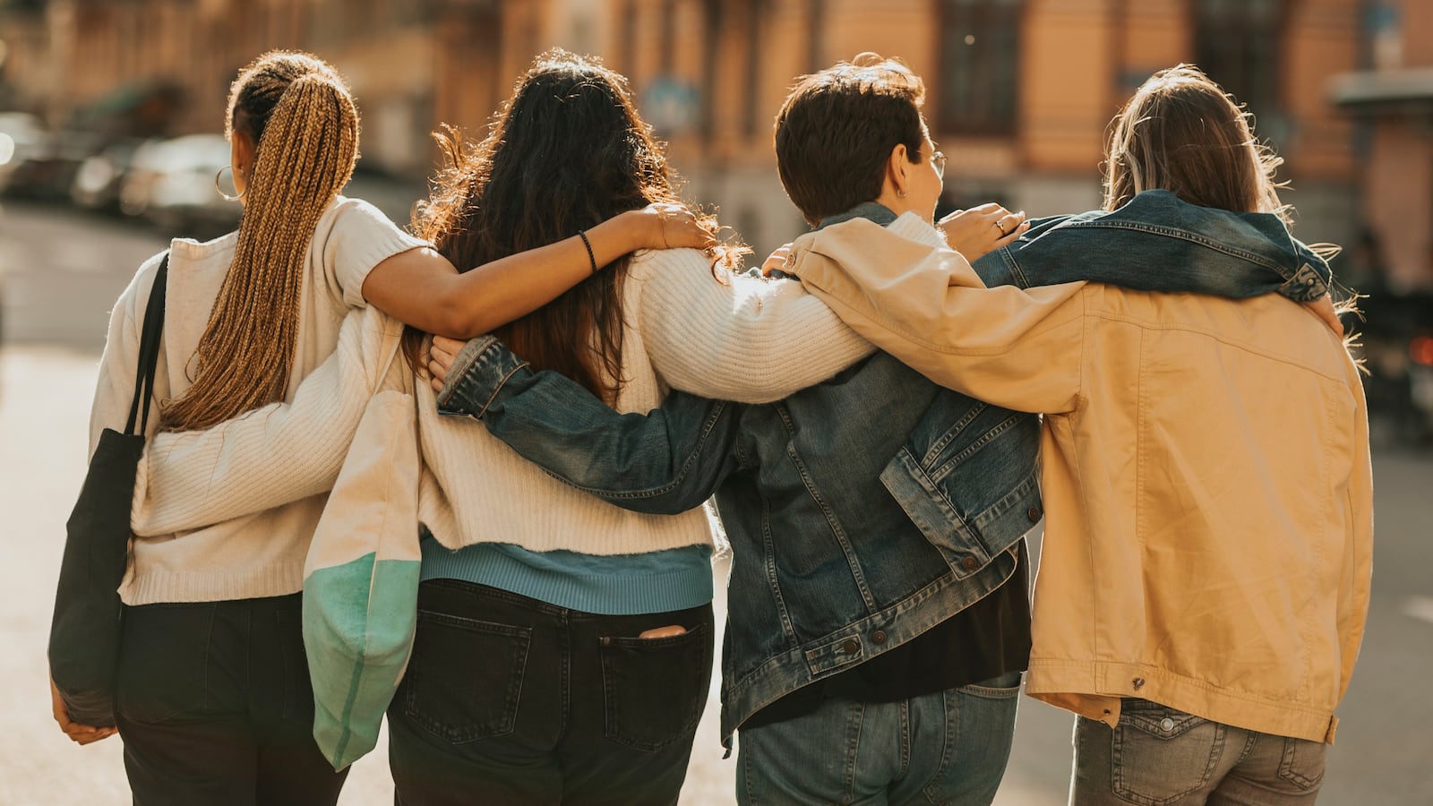Gen Z friends hanging out.