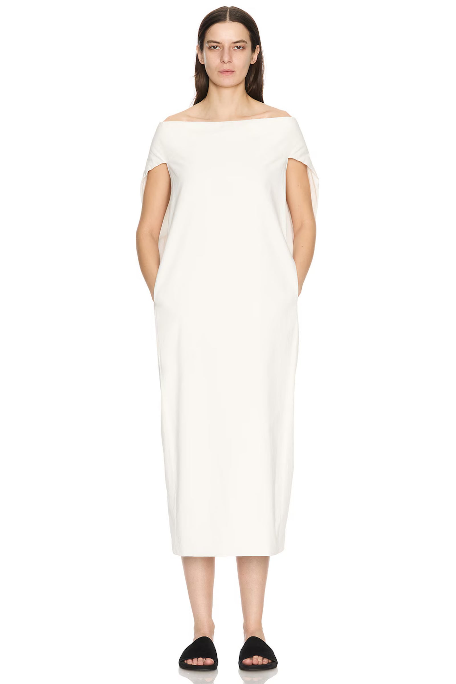 Anitas Dress in Wool from The Row in white