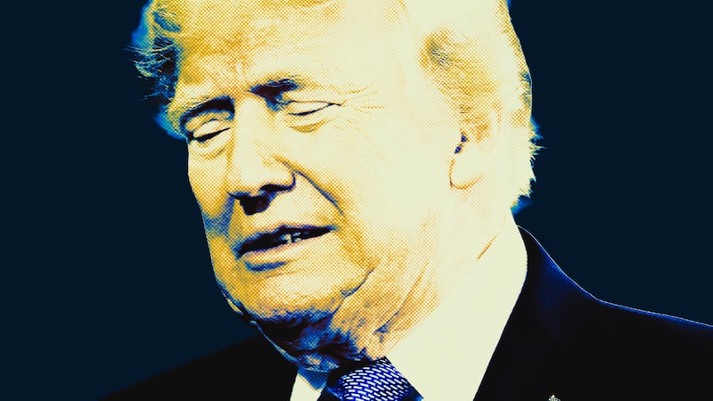 A very sad Donald Trump