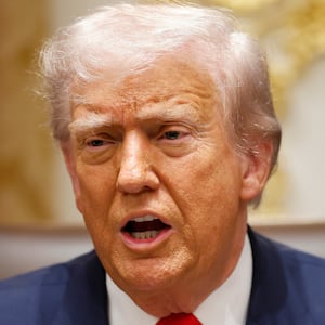WASHINGTON, DC - OCTOBER 14: U.S. President Donald Trump speaks during a meeting with President of Argentina Javier Milei in the Cabinet Room at the White House on October 14, 2025 in Washington, DC. Trump is hosting Milei for a working lunch days after the U.S. Treasury finalized a $20 billion currency swap framework with Argentina in an effort to help stabilize its economy. (Photo by Kevin Dietsch/Getty Images)