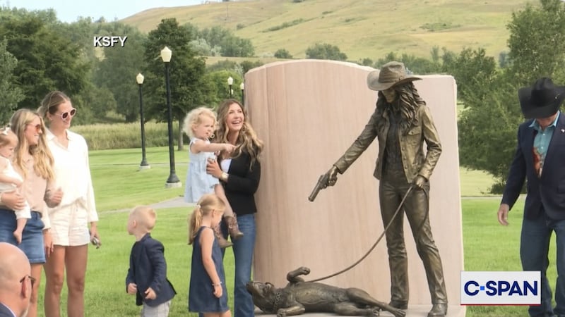 Kristi Noem takes out her bronze horse in twisted post on X.