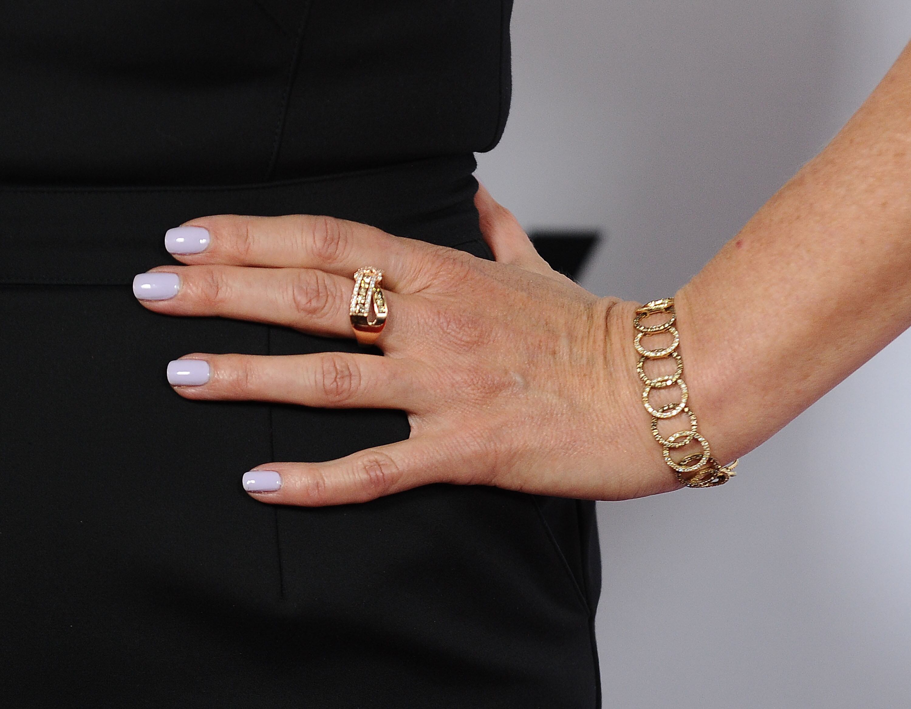 LOS ANGELES, CALIFORNIA - APRIL 04: Actress Connie Britton, jewelry and nail detail, attends the For Your Consideration event for FX's "The People v. O.J. Simpson - American Crime Story" at The Theatre at Ace Hotel on April 4, 2016 in Los Angeles, California. (Photo by Jason LaVeris/FilmMagic)