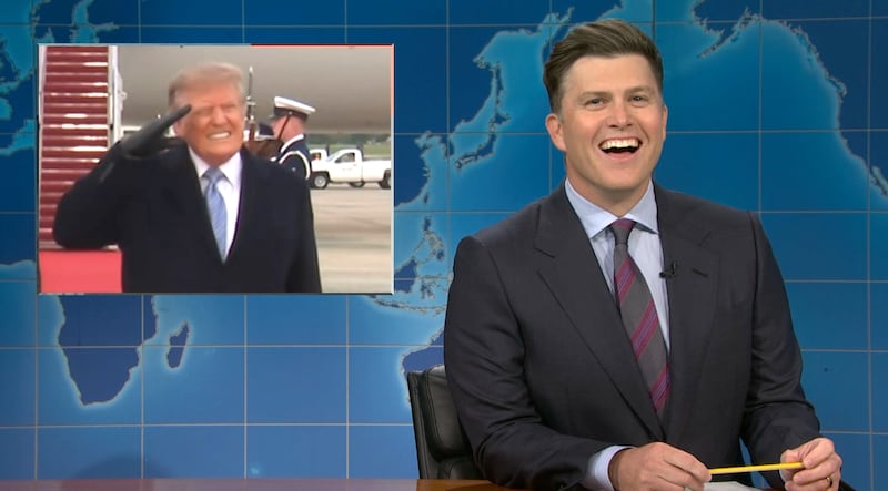 SNL, Colin Jost on Trump's visit with Jinping