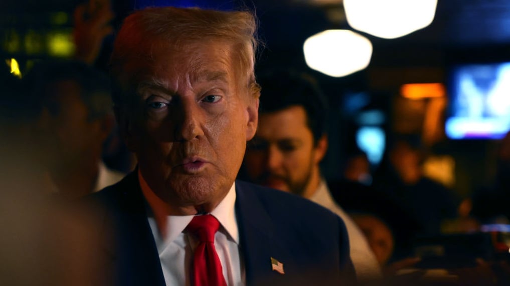 President-elect Donald Trump visits a cryptocurrency-themed bar called Pubkey in Manhattan.