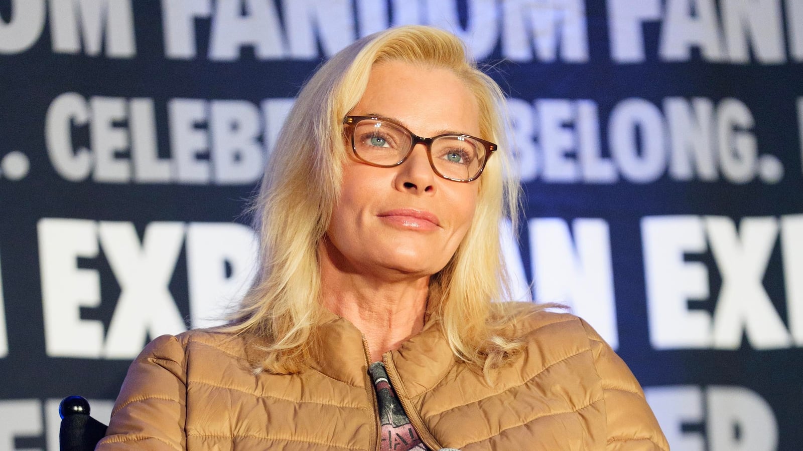 Jaime Pressly speaks on stage during 2026 FAN EXPO at Ernest N. Morial Convention Center on January 11, 2026 in New Orleans, Louisiana.