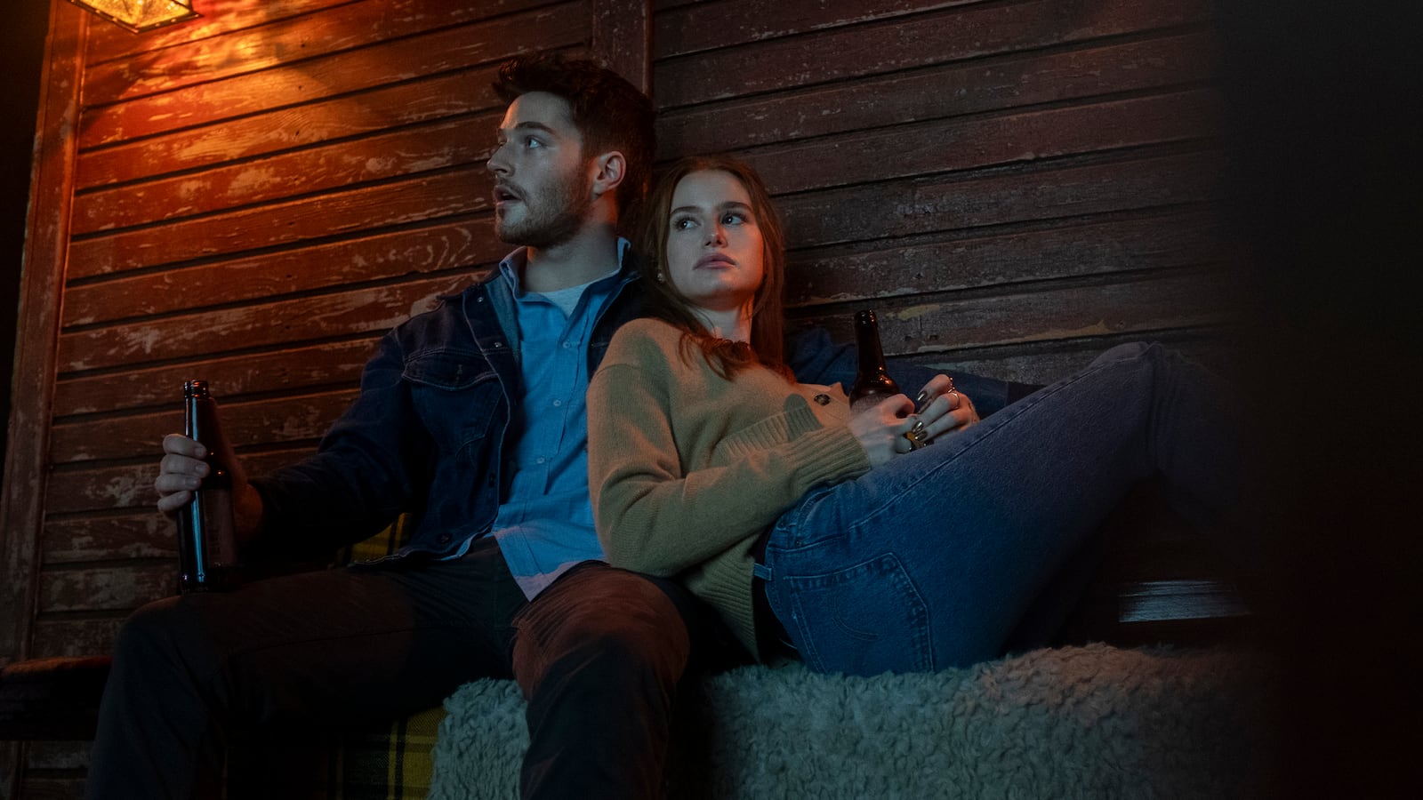 Froy Gutierrez and Madelaine Petsch in The Strangers.