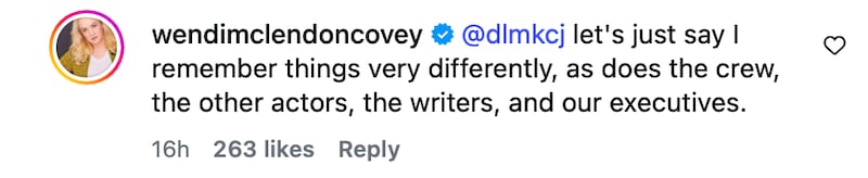 Wendi McLendon-Covey clapped back at Garlin’s excuses for his behavior on “The Goldbergs.”