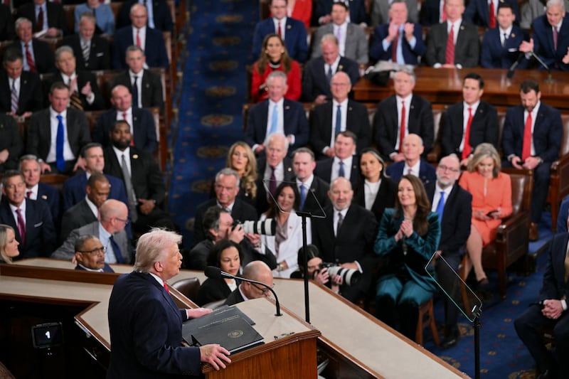 Trump delivered the first State of the Union address of his second term on Tuesday.