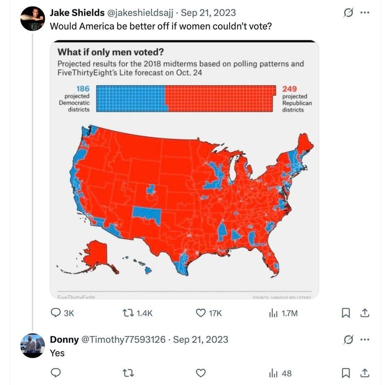 Timothy Donahue is sexist and misogynistic.