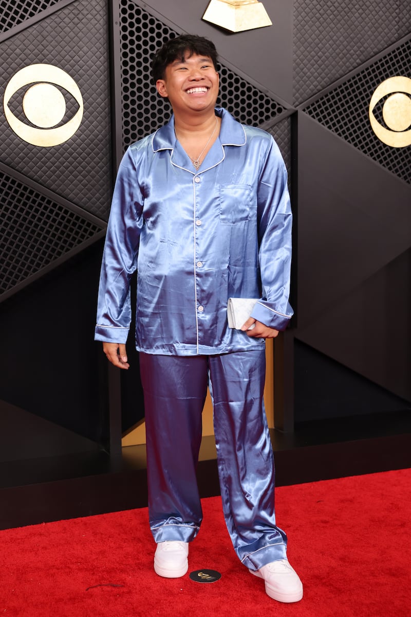 Sean Sotaridona arrives on the carpet at the 68th Grammy Awards at Crypto.com Arena in Los Angeles, CA, Sunday, Feb. 1, 2026.