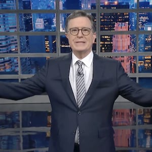 Screenshot of Stephen Colbert's show.