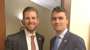 Eric Trump and Charlie Kirk.