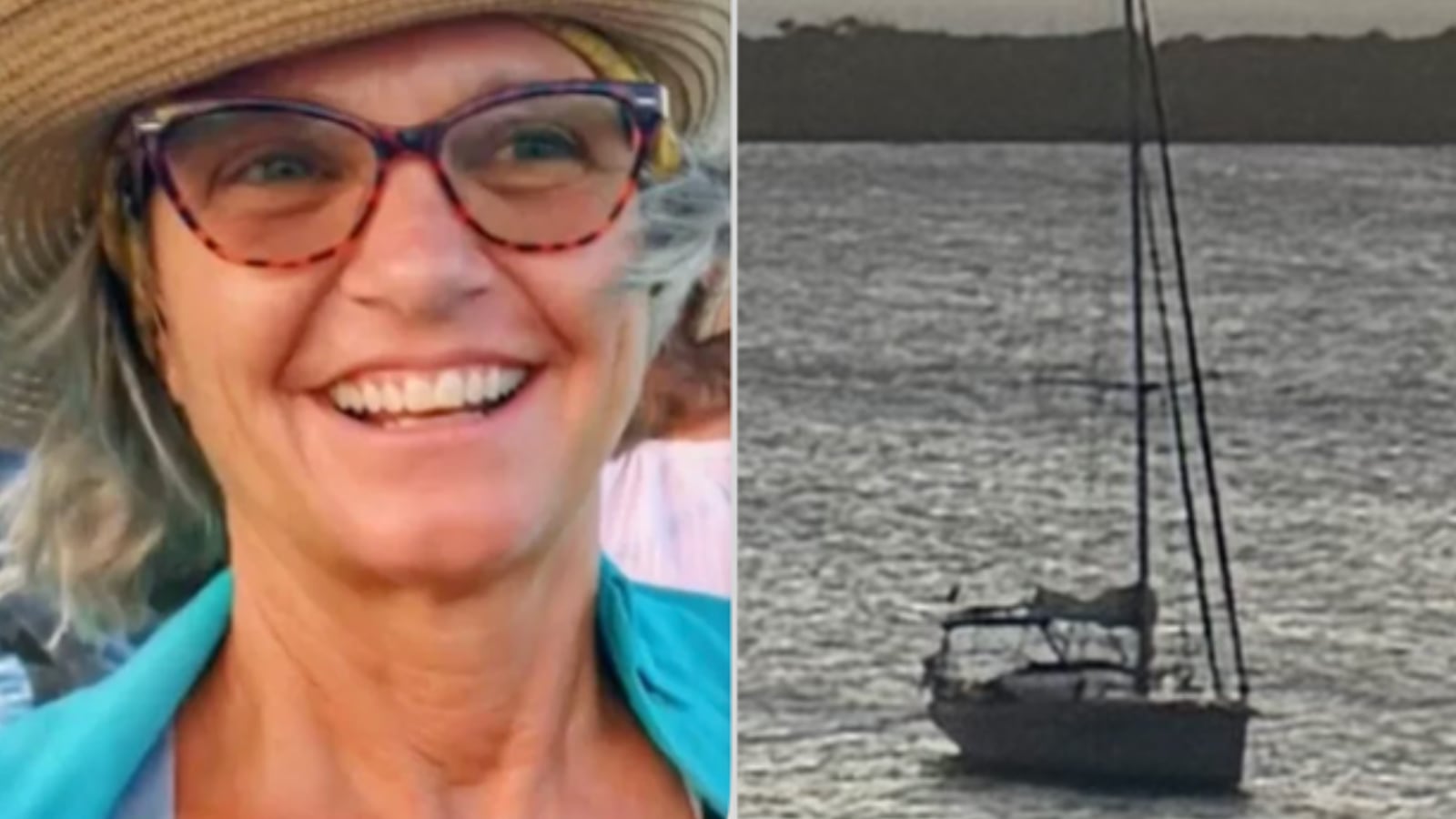 Lynette Hooker and the boat.