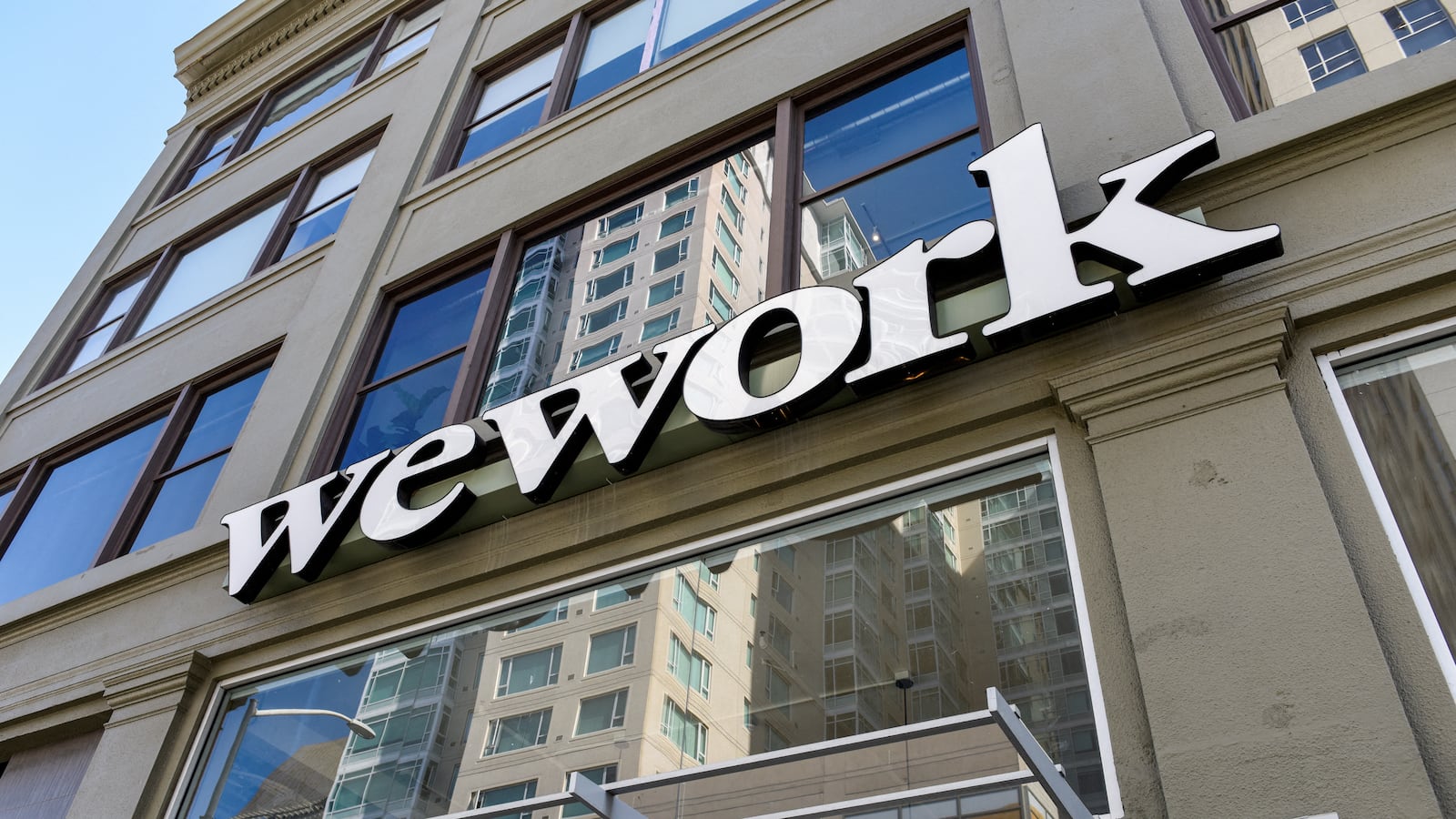 A WeWork logo