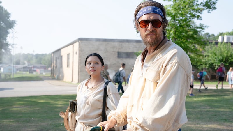 Matthew McConaughey and Angelina LookingGlass in The Rivals of Amziah King.