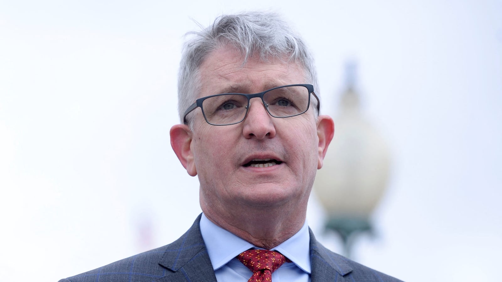 Rep. Brandon Williams (R-NY) speaks during a press conference on Capitol Hill in Washington, D.C., March 7, 2023.