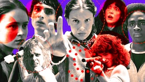 A photo illustration of The Stranger Things season 5 cast.