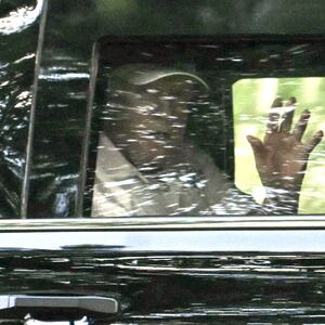 President Donald Trump waves as he departs Trump National Golf Club on September 1, 2025 in Sterling, Virginia.