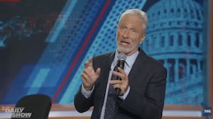 Jon Stewart revealed his least favorite guest was Donald Rumsfeld, the architect of the Iraq War.