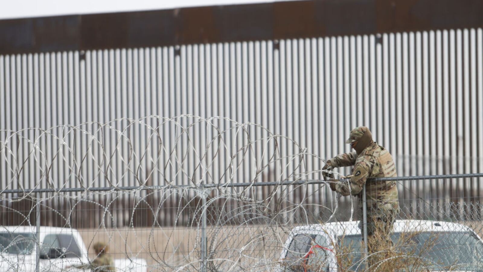 A photo of Texas border