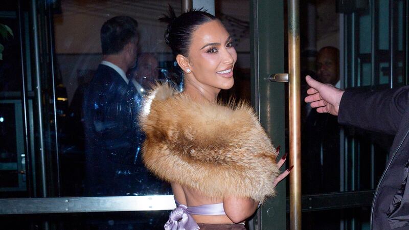 NEW YORK, NY - OCTOBER 28: Kim Kardashian is seen on October 28, 2025 in New York City. (Photo by XNY/Star Max/GC Images)