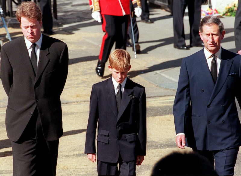 Charles Spencer claims Prince Charles told him he was lucky his father had died so young.