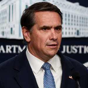 Acting U.S. Attorney General Todd Blanche speaks during a press conference at the Justice Department, in Washington, D.C., U.S., June 11, 2026.