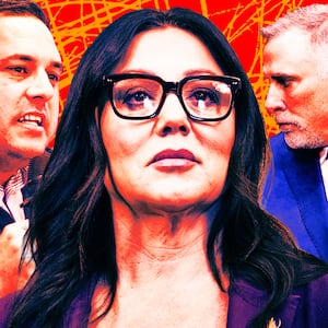 A photo illustration of Anthony D’Esposito, Secretary of Labor Lori Chavez-DeRemer, and Shawn DeRemer.